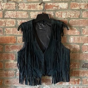 Fringe Leather Vest